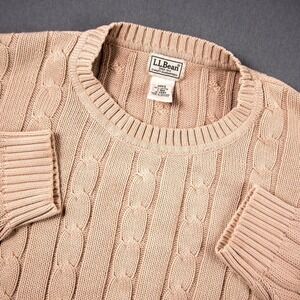 L.L. Bean Men’s Cable Knit Crewneck Sweater -